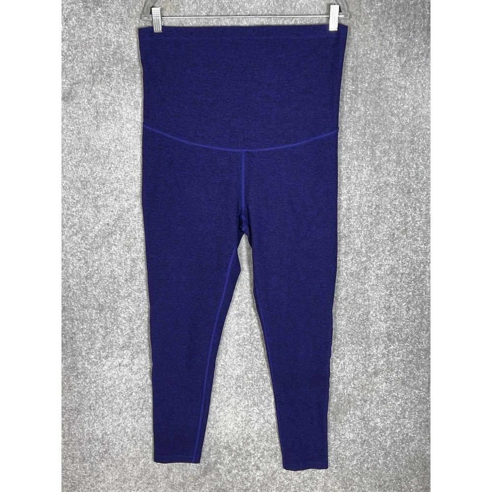 Zella Restore Soft Maternity Leggings Womens Size XL Purple Heather Stretch